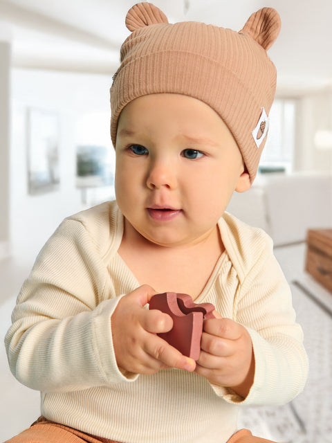Sinsay Baby Girl's Beige Beanie Hat | Sinsay In Lebanon