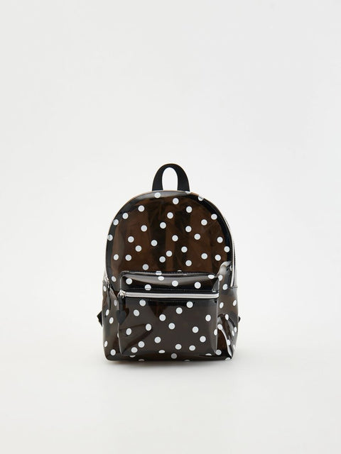 Reserved Girl's Black Dotted Backpack |Reserved In Lebanon