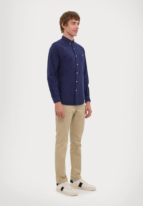 Polo Ralph Lauren Men's Navy Slim Fit Oxford Shirt | Polo Ralph Lauren In Lebanon