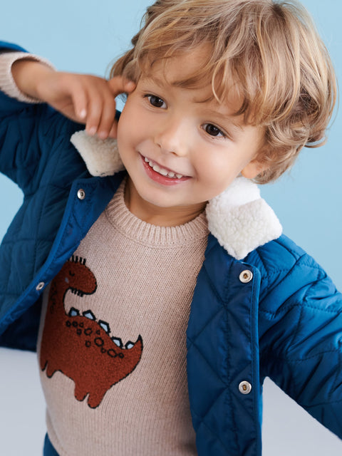 Sinsay Fox & Bunny Baby Boy's Petrol Quilted Jacket | Sinsay In Lebanon