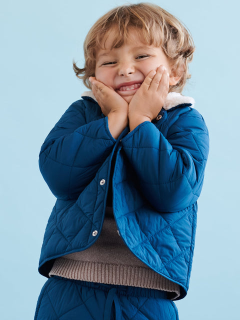 Sinsay Fox & Bunny Baby Boy's Petrol Quilted Jacket | Sinsay In Lebanon