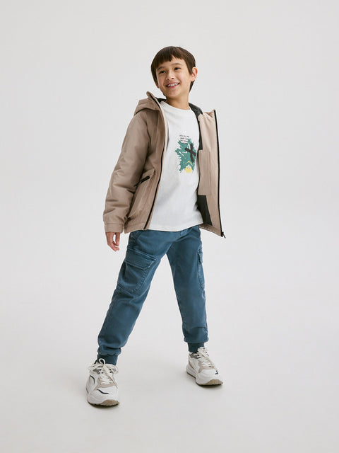 Reserved Boy's Dark Aqua Cargo Elastic Waist Jogger | Reserved In Lebanon