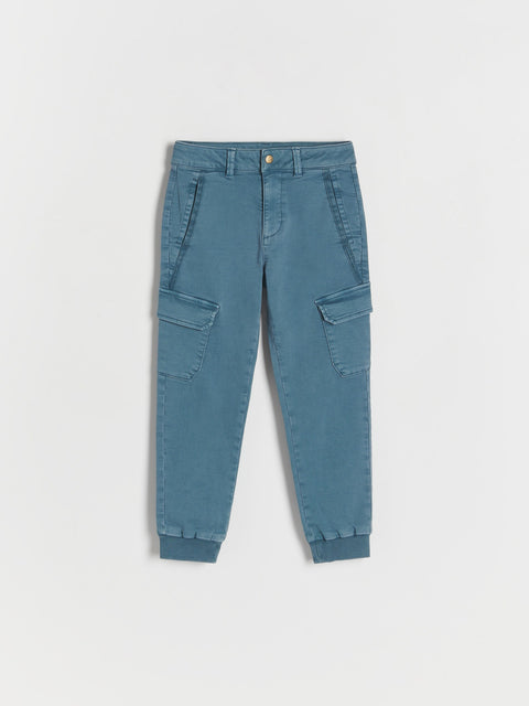 Reserved Boy's Dark Aqua Cargo Elastic Waist Jogger | Reserved In Lebanon