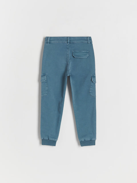 Reserved Boy's Dark Aqua Cargo Elastic Waist Jogger | Reserved In Lebanon