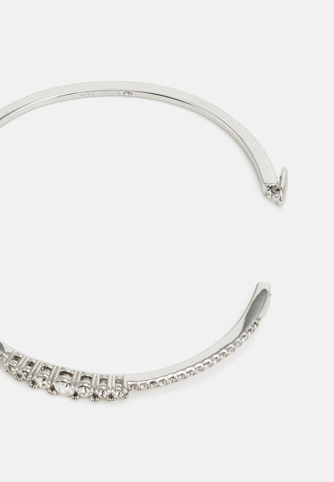 Marchesa Women's Silver Stones Bangle | Marchesa In Lebanon