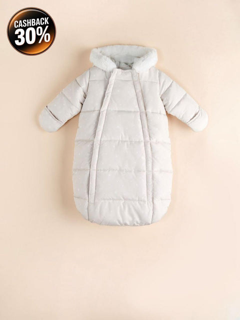 Sinsay Baby Boy's Light Gray Star Printed Baby Sleeping Bag |Sinsay In Lebanon