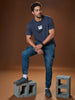 Sinsay Men's Washed Navy Jeans | Sinsay In Lebanon
