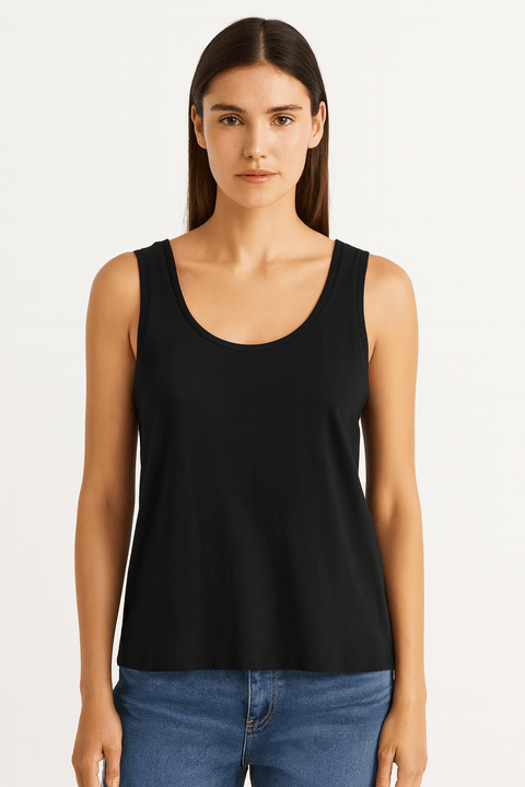 Mango Women's Black Tank Top | Mango in Lebanon