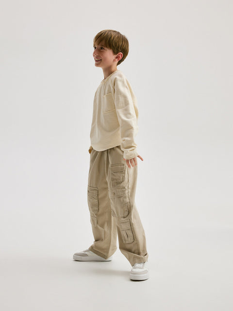 Reserved Boy's Beige Cargo Pant | Reserved In Lebanon