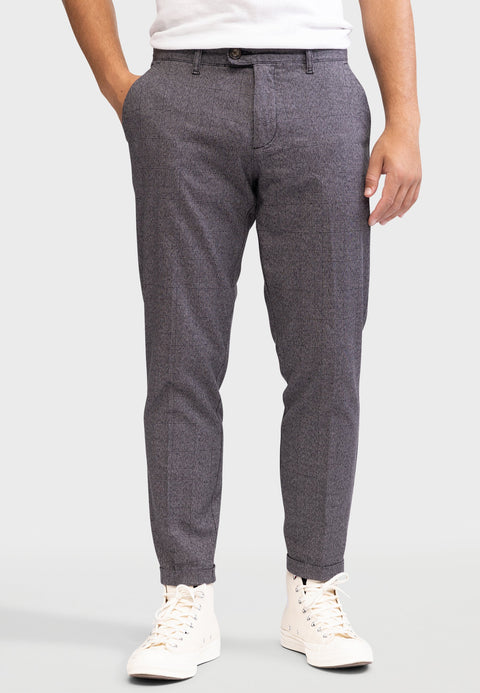 Redefined Rebel Black & Gray Wales Check Ercan Cropped Trousers | Redefined Rebel In Lebanon