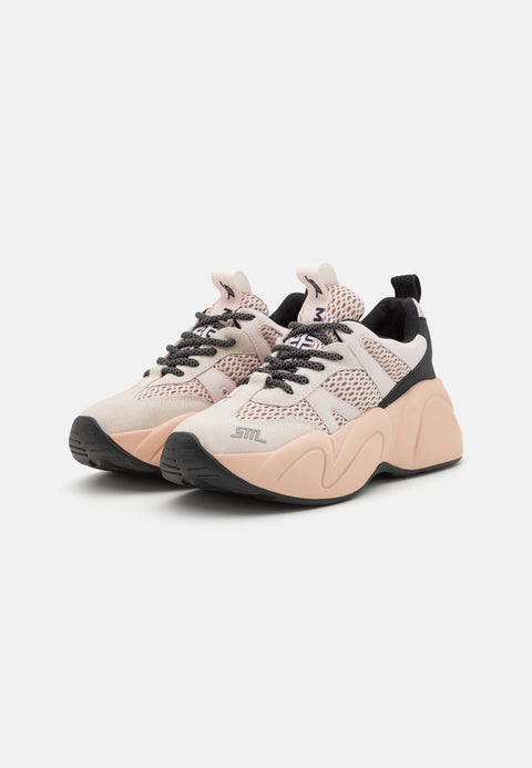 Steve Madden Women's Black & Blush Suede Bounce 1 Sneakers |Steve Madden In Lebanon