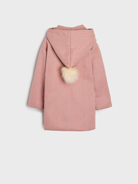 Sinsay Girl's Pink Striped Demi-Season Coat |Sinsay In Lebanon