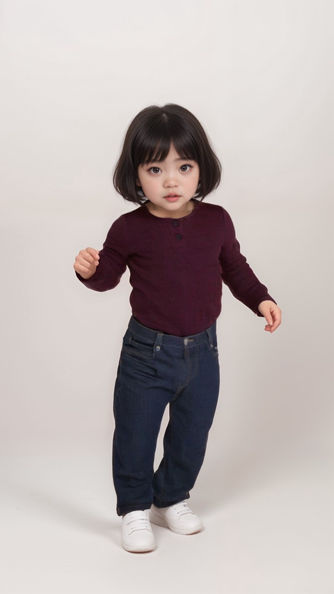 POMPdeLUX Baby Girl Dark Purple Callie Bodysuit | POMPdeLUX in Lebanon