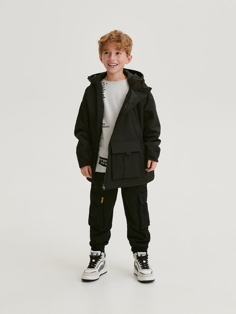 Reserved Boy's Black Oversize Jacket | Reserved In Lebanon