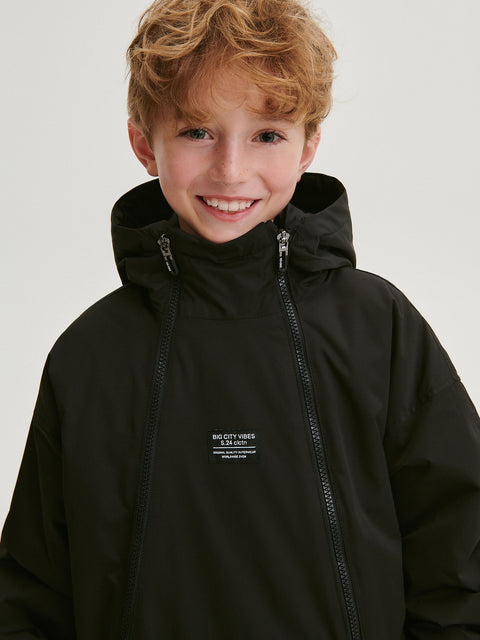 Reserved Boy's Black Oversize Jacket | Reserved In Lebanon