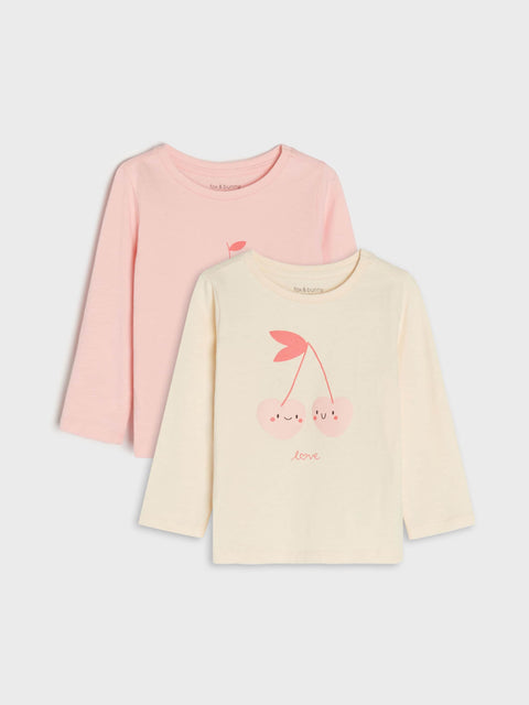 Sinsay Baby Girl's Rose Long Sleeve Blouse 2 Pack | Sinsay In Lebanon