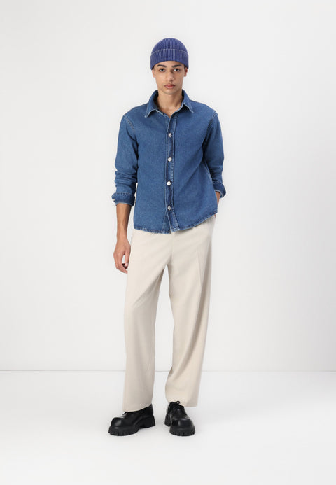 Only & Sons Men's Blue Regular Fit Denim Shirt |Only & Sons In Lebanon