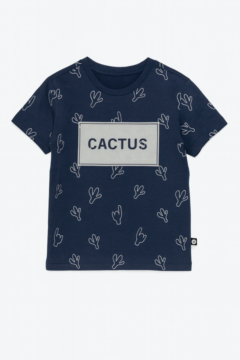 POMPdeLUX Boy's Navy Pierre Short-Sleeve T-Shirt |POMPdeLUX in Lebanon