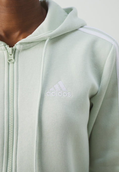 Adidas Women's Mint Green Essentials 3 Stripes Zip Up Jacket |Adidas In Lebanon