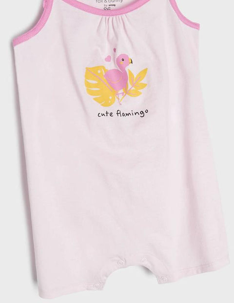 Sinsay Fox & Bunny Baby  Girl's Pink Romper | Sinsay In Lebanon