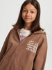 Sinsay Girl's Brown Hooded Zip Up Sweatshirt | Sinsay In Lebanon