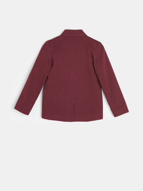 Maroon jacket on a white background