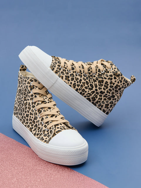 Sinsay Women's Leopard Trainer Sneakers | Sinsay In Lebanon