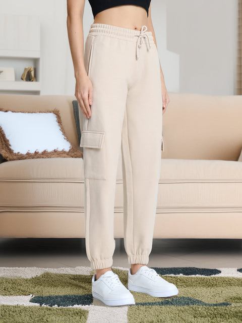 Sinsay Women's Beige With Cuffs Sweatpants  |Sinsay in Lebanon