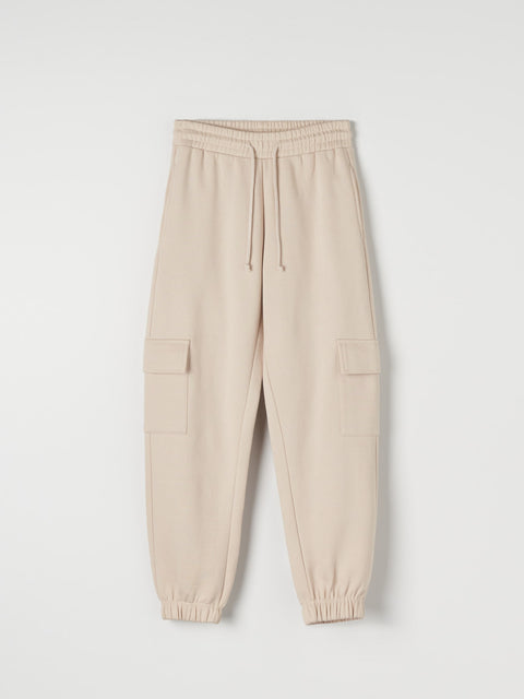 Sinsay Women's Beige With Cuffs Sweatpants  |Sinsay in Lebanon