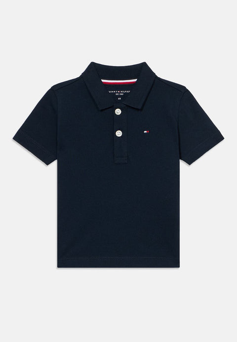 Tommy Hilfiger Boy's Navy Chrome Short Sleeve Polo Jumper T-Shirt  | Tommy Hilfiger in Lebanon