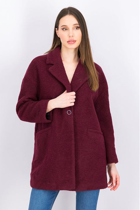 Mango Women's Plum Textured Jacket |Mango In Lebanon