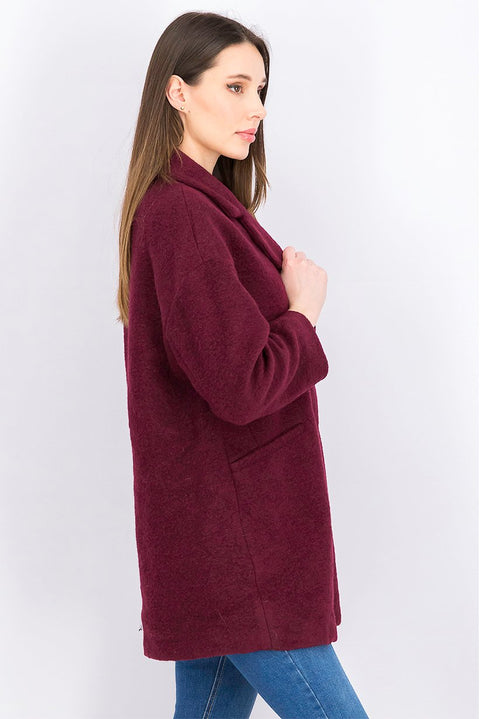 Mango Women's Plum Textured Jacket |Mango In Lebanon