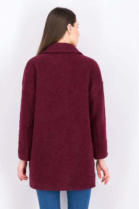 Mango Women's Plum Textured Jacket |Mango In Lebanon