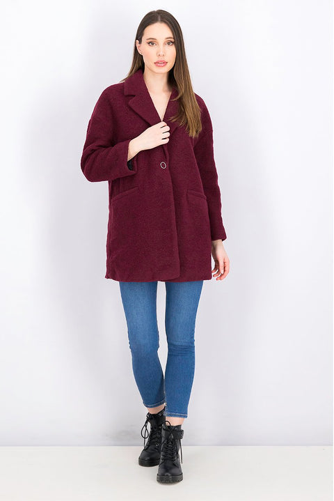 Mango Women's Plum Textured Jacket |Mango In Lebanon