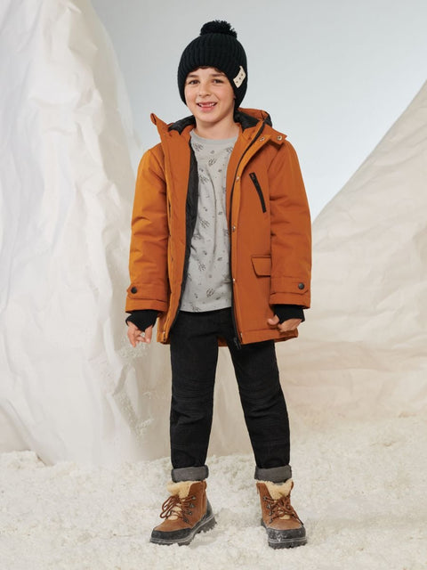 Sinsay Baby Boy's Rust Parka Hooded Jacket | Sinsay In Lebanon