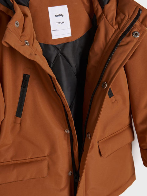 Sinsay Baby Boy's Rust Parka Hooded Jacket | Sinsay In Lebanon
