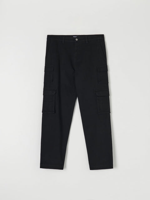 Sinsay Men's Black Cargo Straight Leg Pant |Sinsay In Lebanon