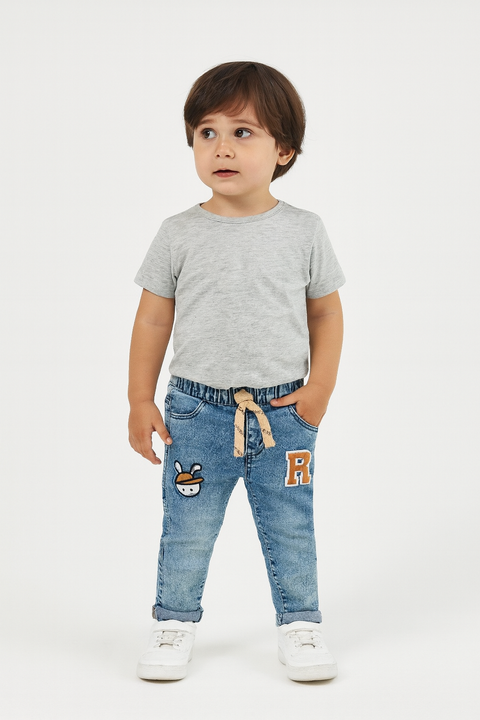 Sinsay Fox & Bunny Baby Boy's Blue Jeans | Sinsay In Lebanon
