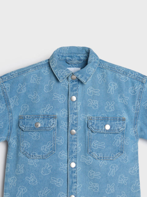 Sinsay Boy's Blue Denim Shirt     | Sinsay in Lebanon