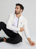Sinsay Men's White Fleece Zip-Up Jacket | Sinsay In Lebanon
