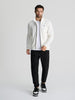 Sinsay Men's White Fleece Zip-Up Jacket | Sinsay In Lebanon