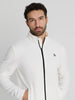Sinsay Men's White Fleece Zip-Up Jacket | Sinsay In Lebanon