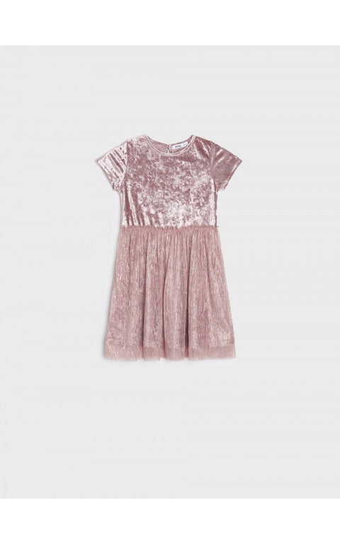 Sinsay Baby Girl's Dusty Rose Velvet Dress | Sinsay In Lebanon