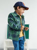 Sinsay Boy's Green & Navy Long Sleeve Check Shacket Shirt | Sinsay In Lebanon
