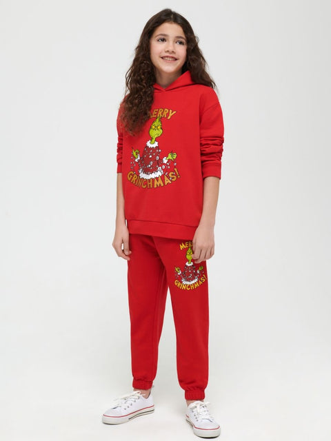 Sinsay Girl's Red Grinch Sweatpants ANFK849