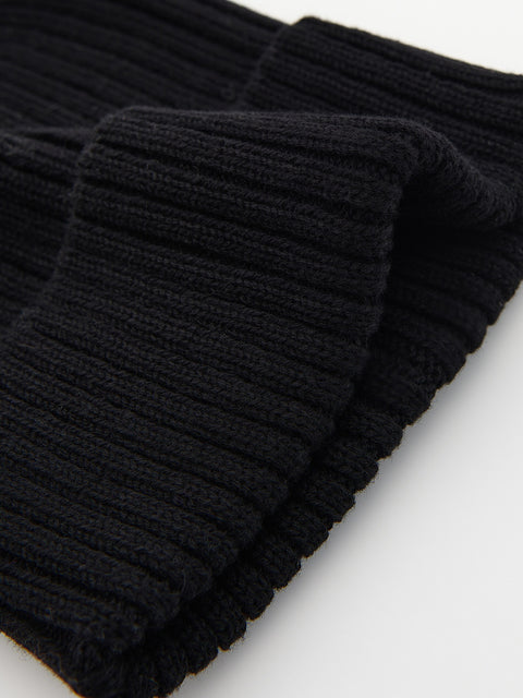 Reserved Boy's Black Rib Knit Beanie | Reserved In Lebanon
