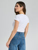 Sinsay Women White Basic Fitted Crop Top | Sinsay in Lebanon