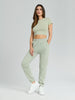 Sinsay Women's Sage Green Cropped T-Shirt | Sinsay In Lebanon
