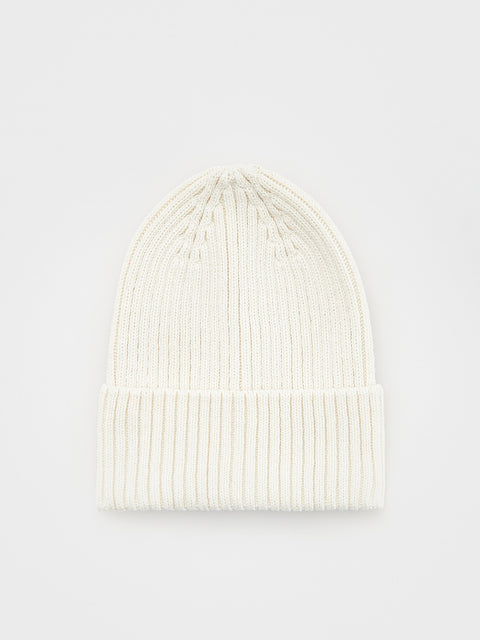 Reserved Girl's Off White Cotton Beanie Hat | Reserved In Lebanon