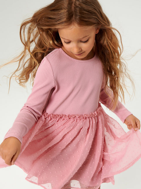 Sinsay Girl's Pink Dress With Tulle | Sinsay In Lebanon